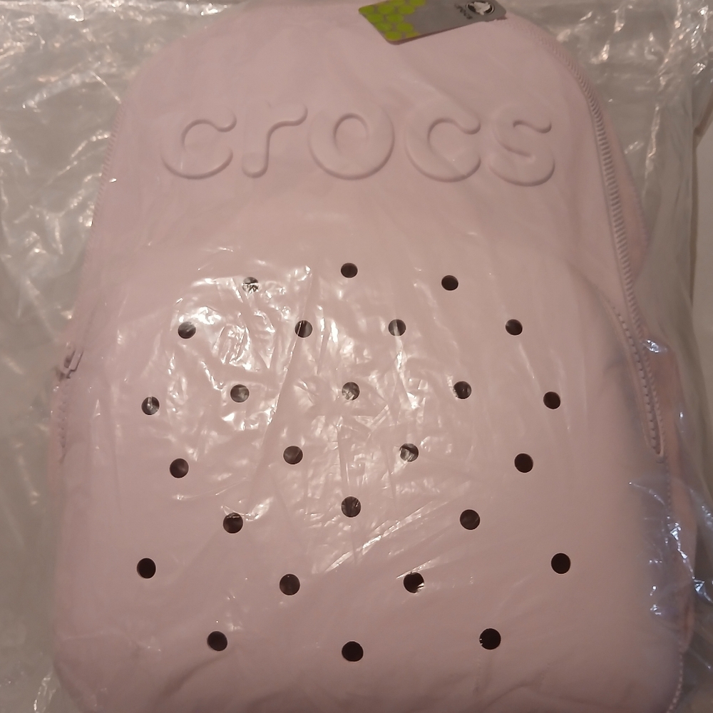 (New) (Adult Size) Limited Edition Crocs Pink Backpack (Pink Milk)